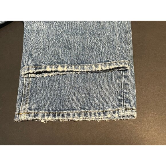 BDG jeans womens 27 x 29 relaxed straight button fly distressed high rise blue - Picture 9 of 12